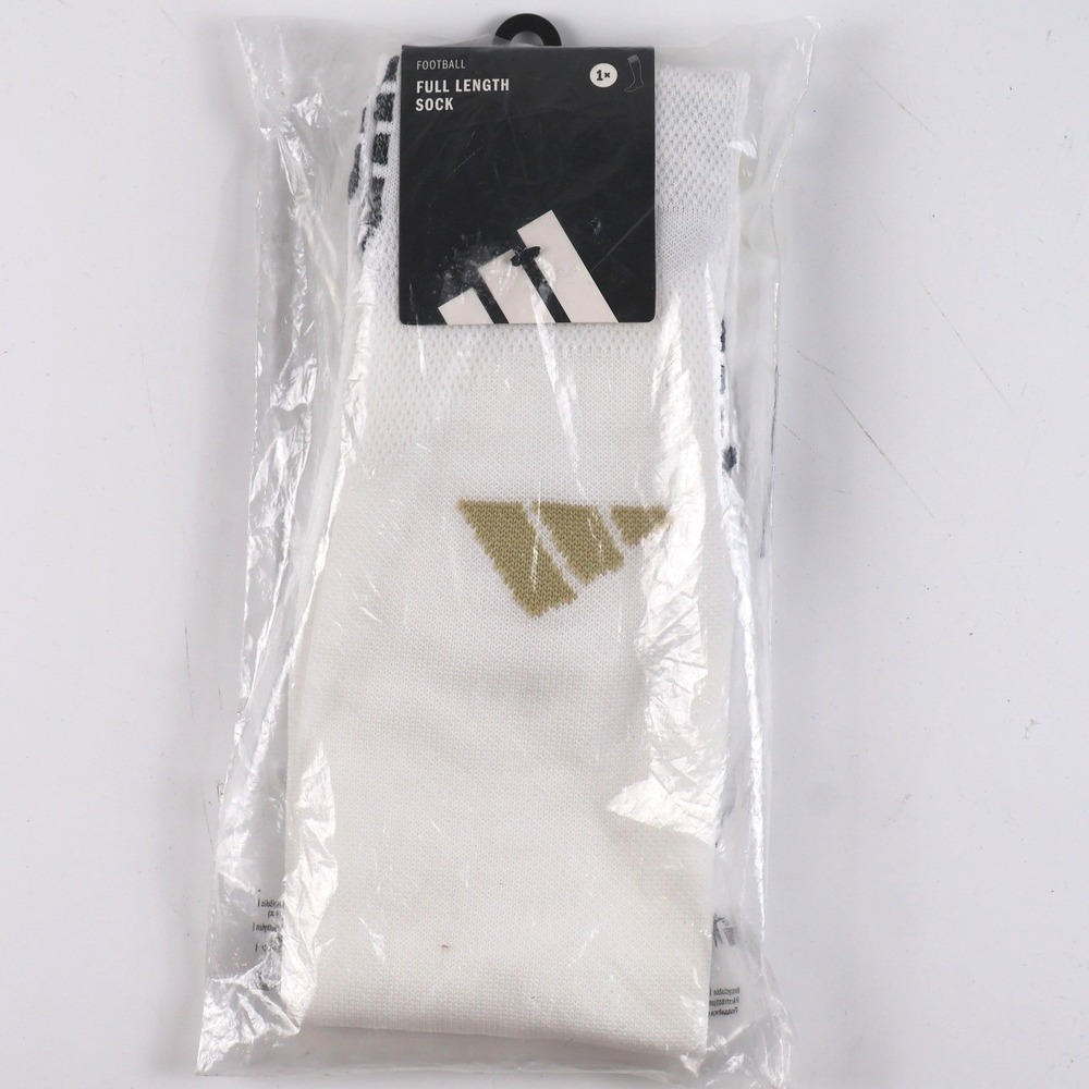 Adidas Football Full Length Socks Adisock 26 White Gold M NWT